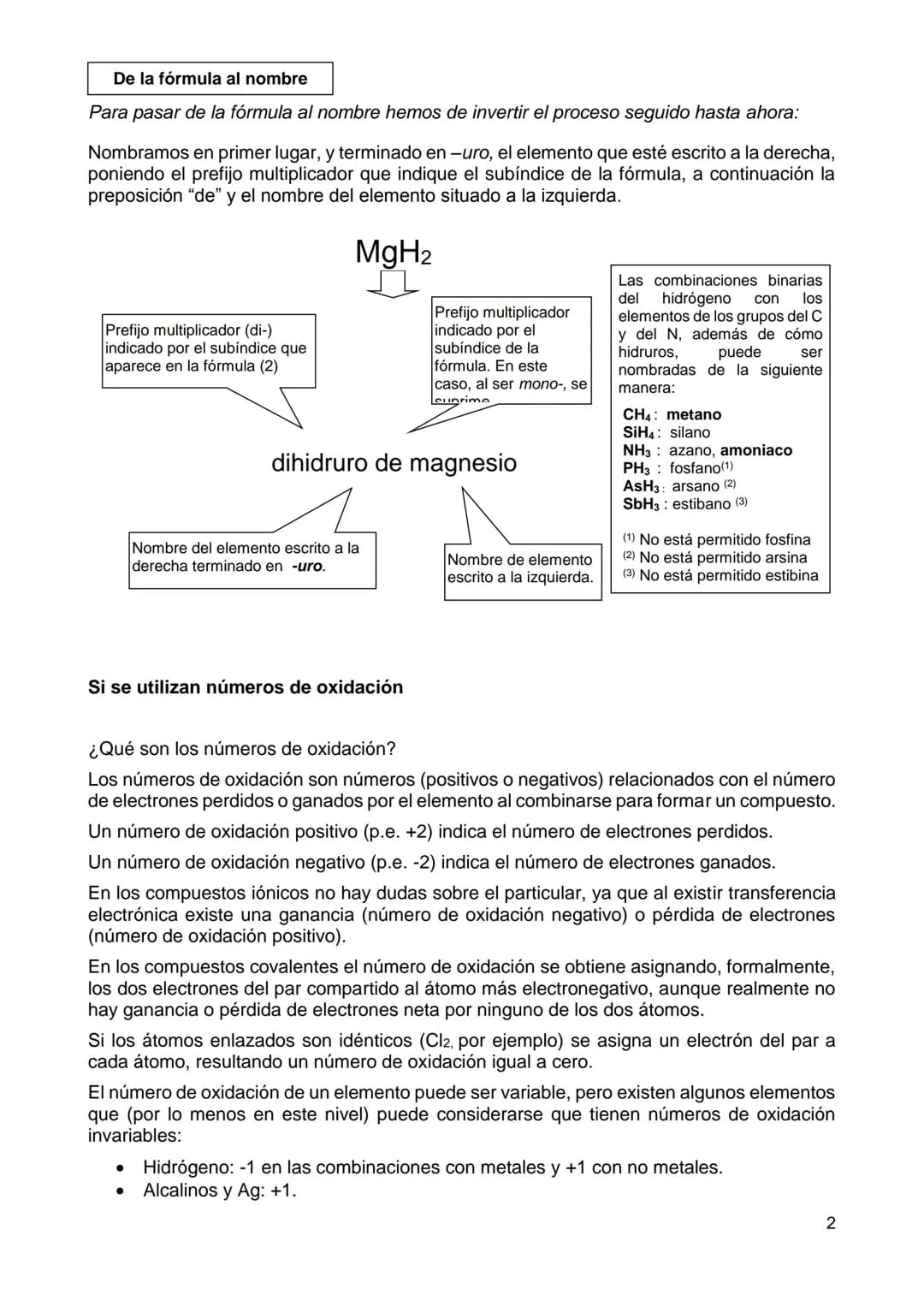 FORMULACIÓN INORGÁNICA
¿Para qué la nomenclatura química?
Cuando estudiamos química nos encontramos con multitud de sustancias a las que
deb