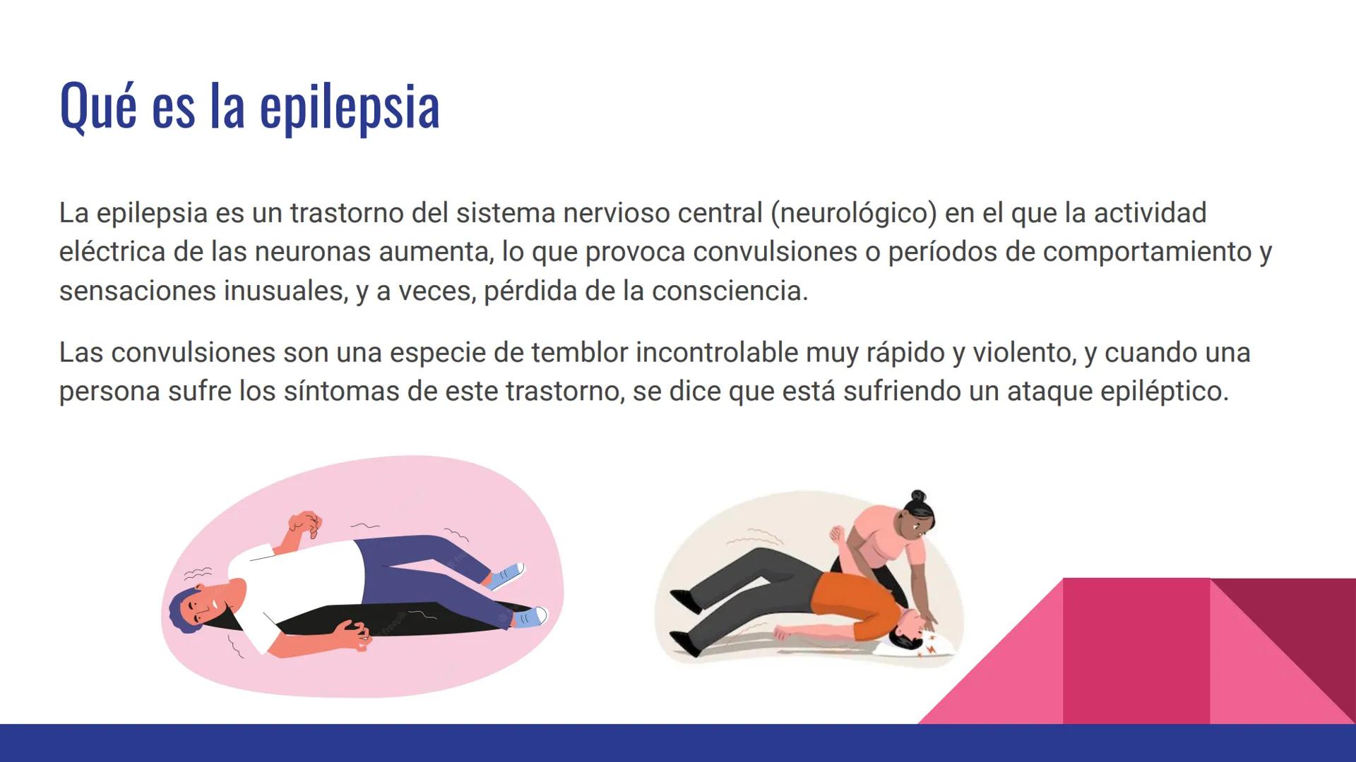 EPILEPSIA
Anna Maria Hrytsay Índice
•
Qué es la epilepsia
Síntomas
• Posibles causas
Población afectada
Diagnóstico
Tratamiento
Medidas de p