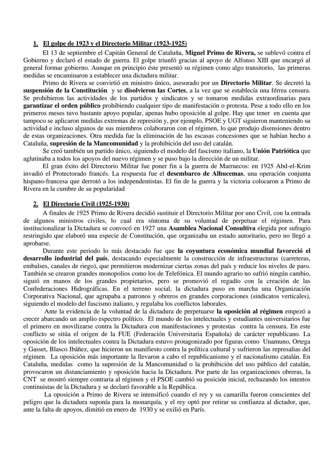 INTRODUCCIÓN
La etapa final de la Restauración había ido generando una serie de problemas que se habían ido agravando
con el paso del tiempo