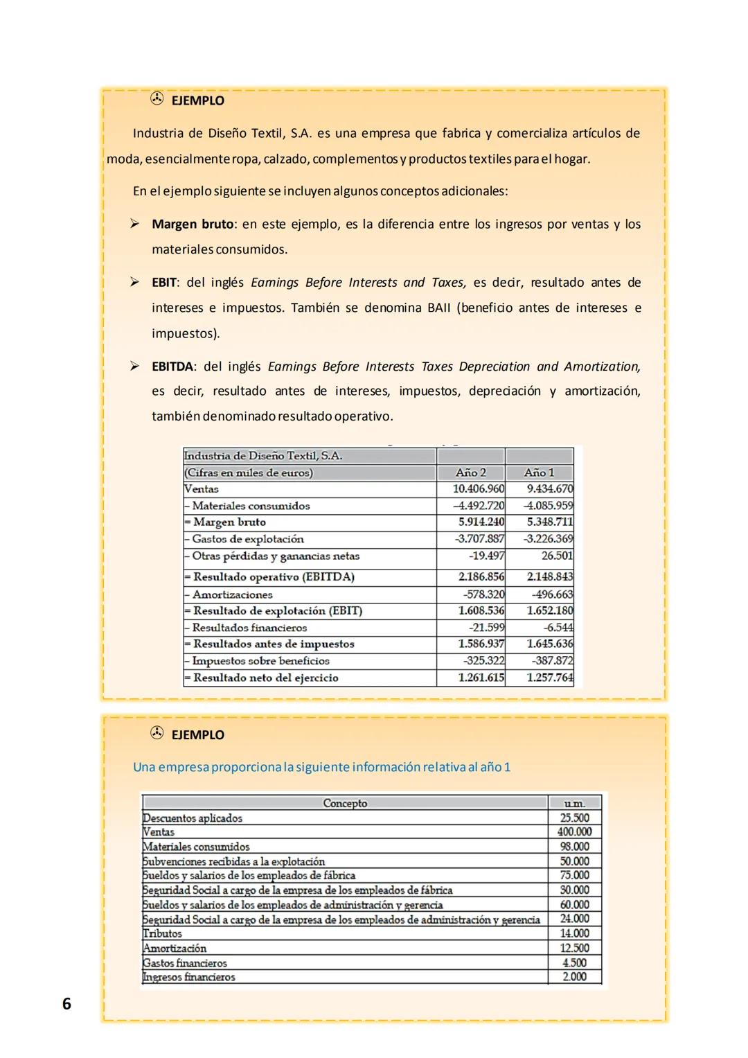 TEMA 18 - INTRODUCCIÓN A LA
CONTABILIDAD Y LAS FINANZAS
EL RESULTADO: BENEFICIO O PÉRDIDA
Toda empresa genera unos ingresos y unos gastos:
▸