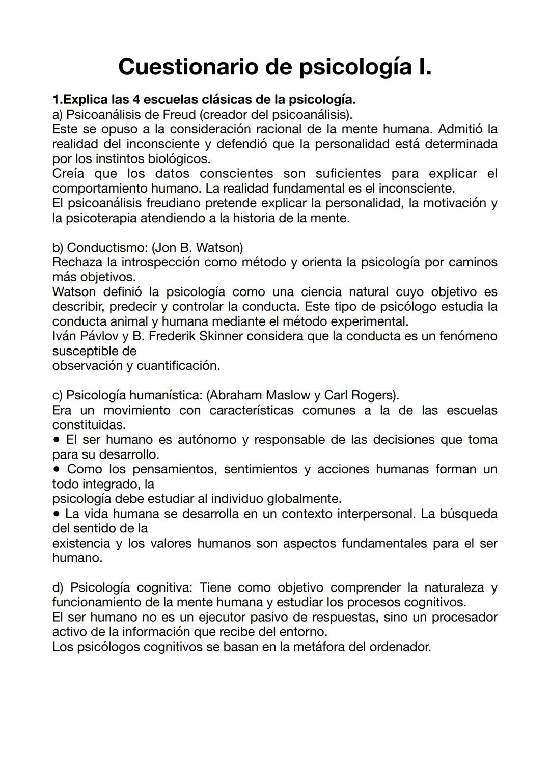 PREGUNTAS PSICOLOGÍA 2ª EVALUACIÓN
1.Apunta sobre un dibujo las partes fundamentales de las neuronas.
núdeo
Dendrita
HEMISFerio
izquierdo
Ve
