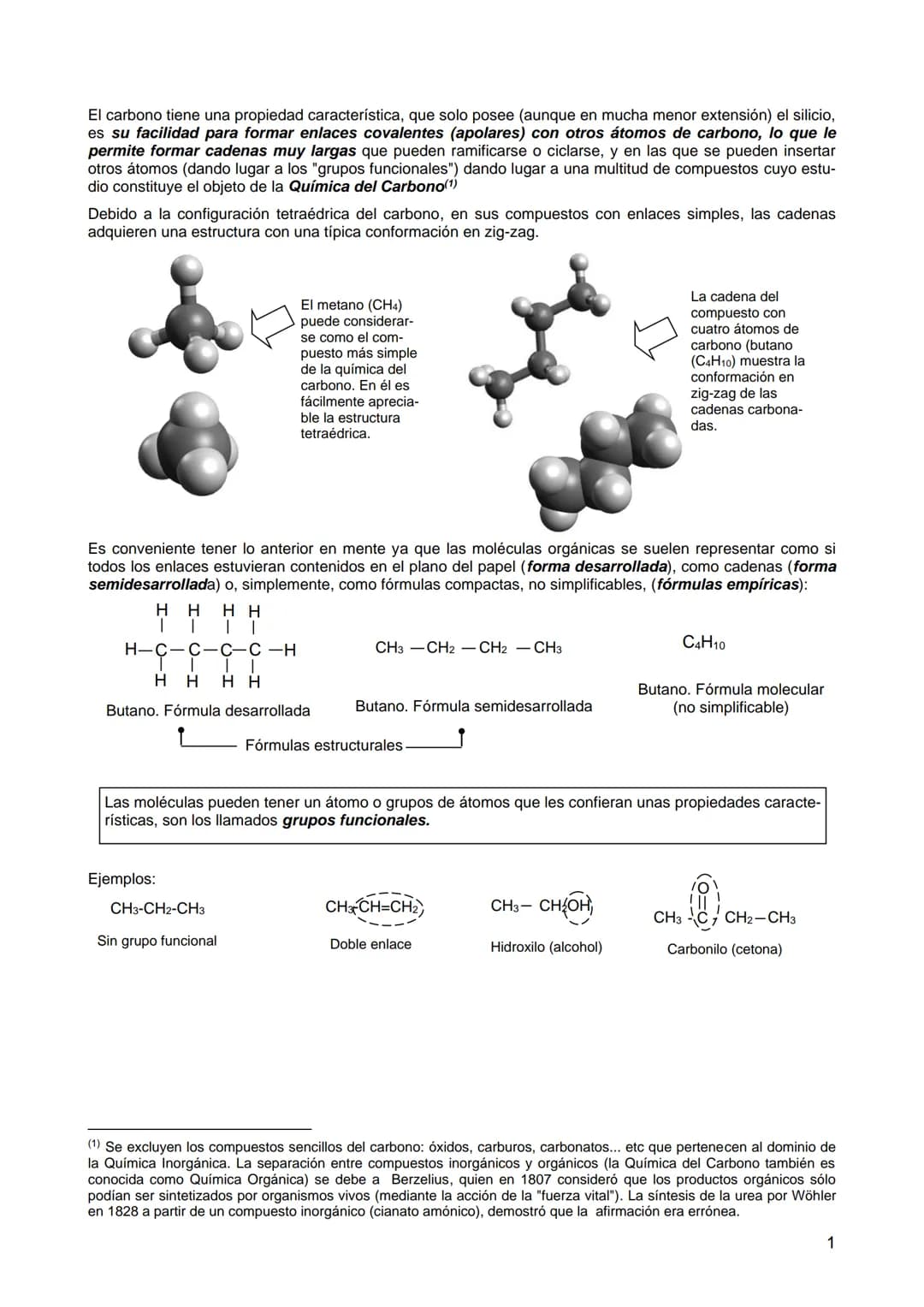 El carbono tiene una propiedad característica, que solo posee (aunque en mucha menor extensión) el silicio,
es su facilidad para formar enla