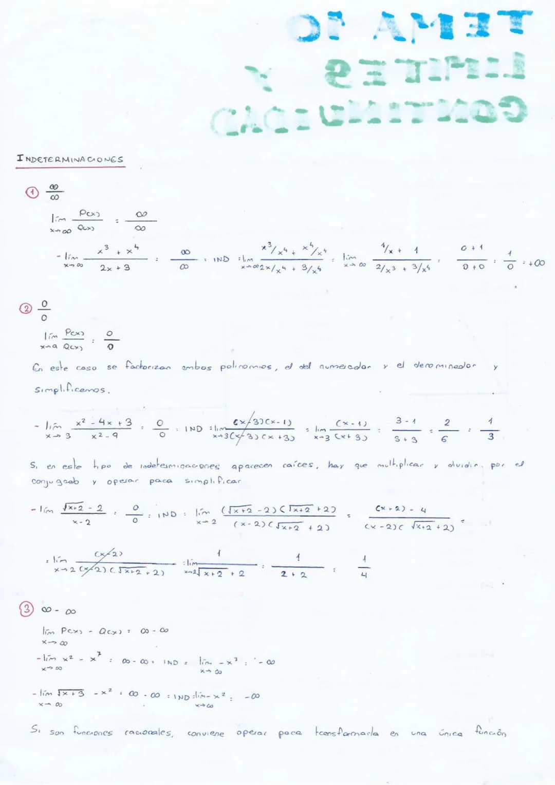 TEMA 10
LIMITES
CONTINUIDAD
Dicemos
que el limite
cuando
× tiende
a
un valor
a
de
una funcón f es L cuando
cumple
que
limfox) = L
x19
3 lim 