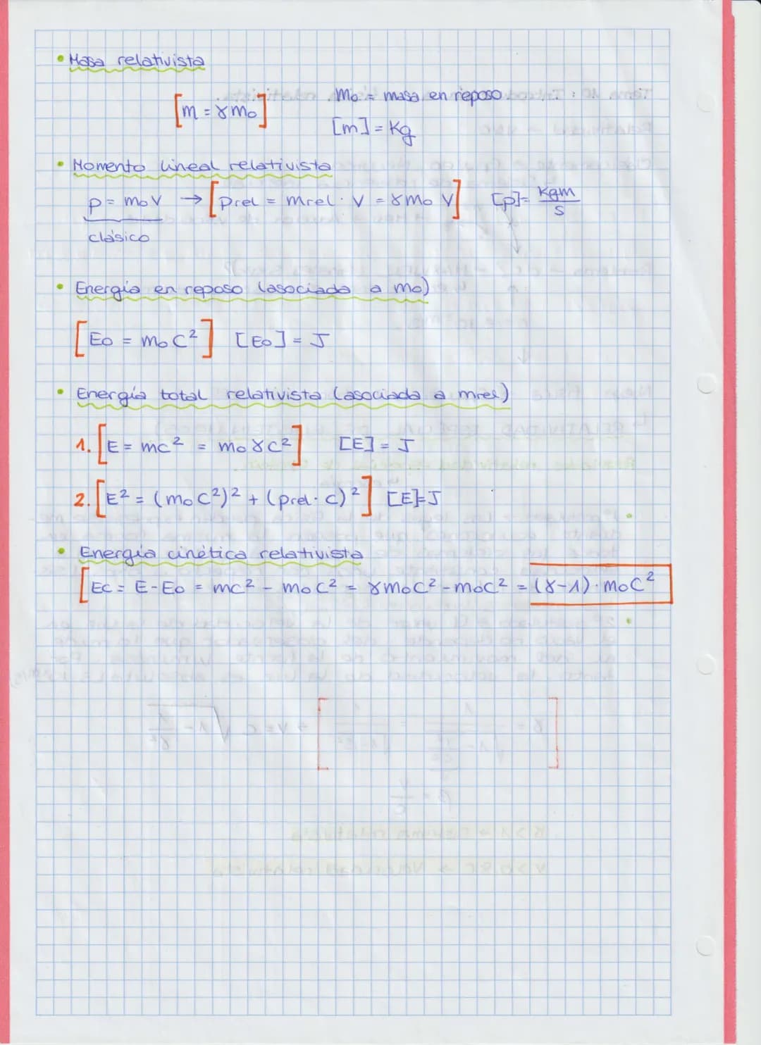 TEMAS 9 y 10. FÍSICA CUÁNTICA Y RELATIVISTA
FORMULARIO
P=Nfot. $\frac{Ex}{t}$ I=Nfot $\frac{Ex}{St}$
TEMA 9. FÍSICA CUÁNTICA
La f a partir d