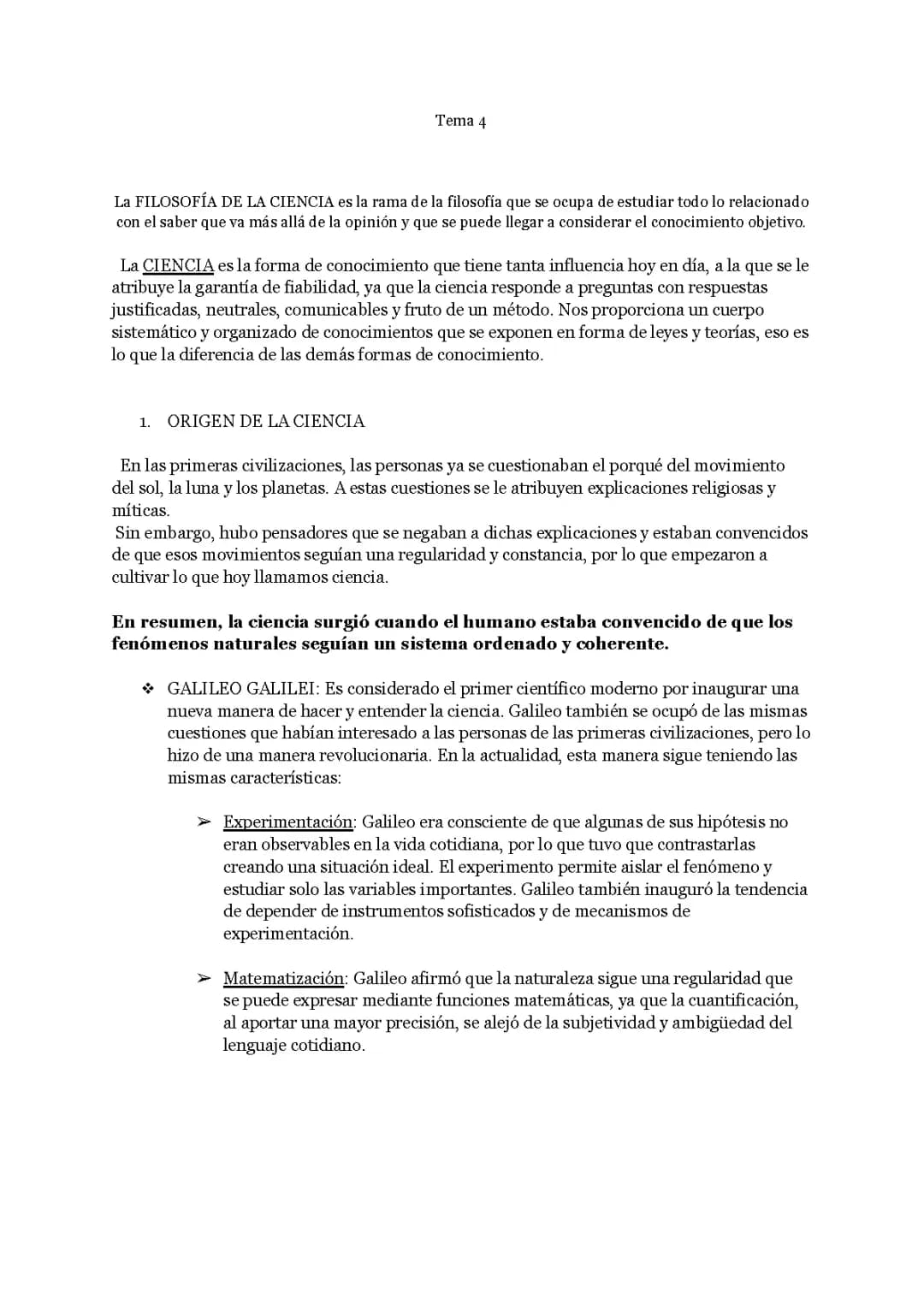 Filosofía de la ciencia y la moral