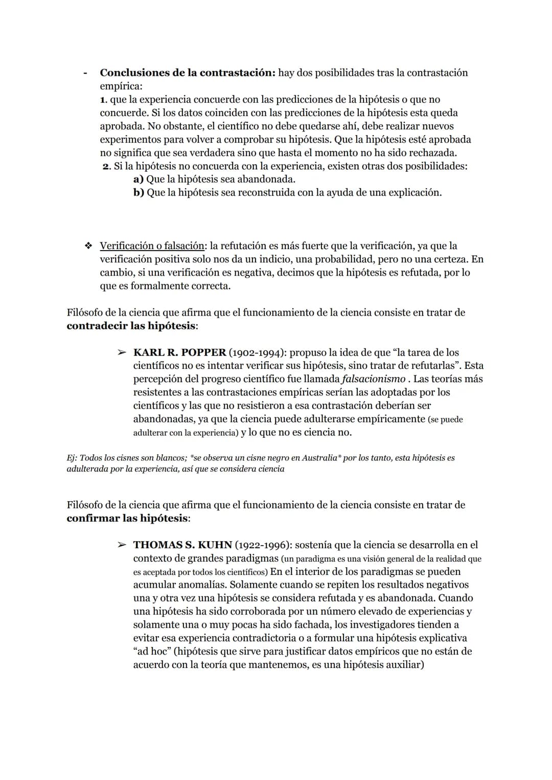 Tema 4
La FILOSOFÍA DE LA CIENCIA es la rama de la filosofía que se ocupa de estudiar todo lo relacionado
con el saber que va más allá de la