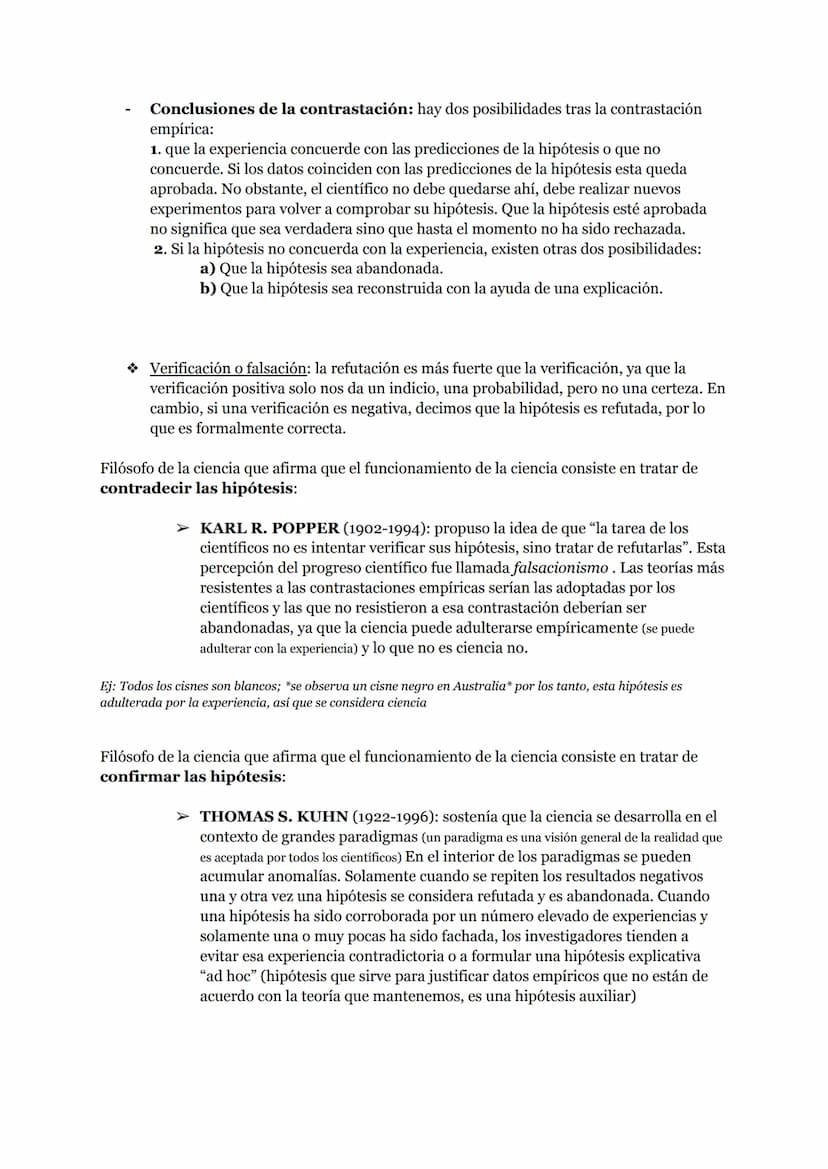 Tema 4
La FILOSOFÍA DE LA CIENCIA es la rama de la filosofía que se ocupa de estudiar todo lo relacionado
con el saber que va más allá de la