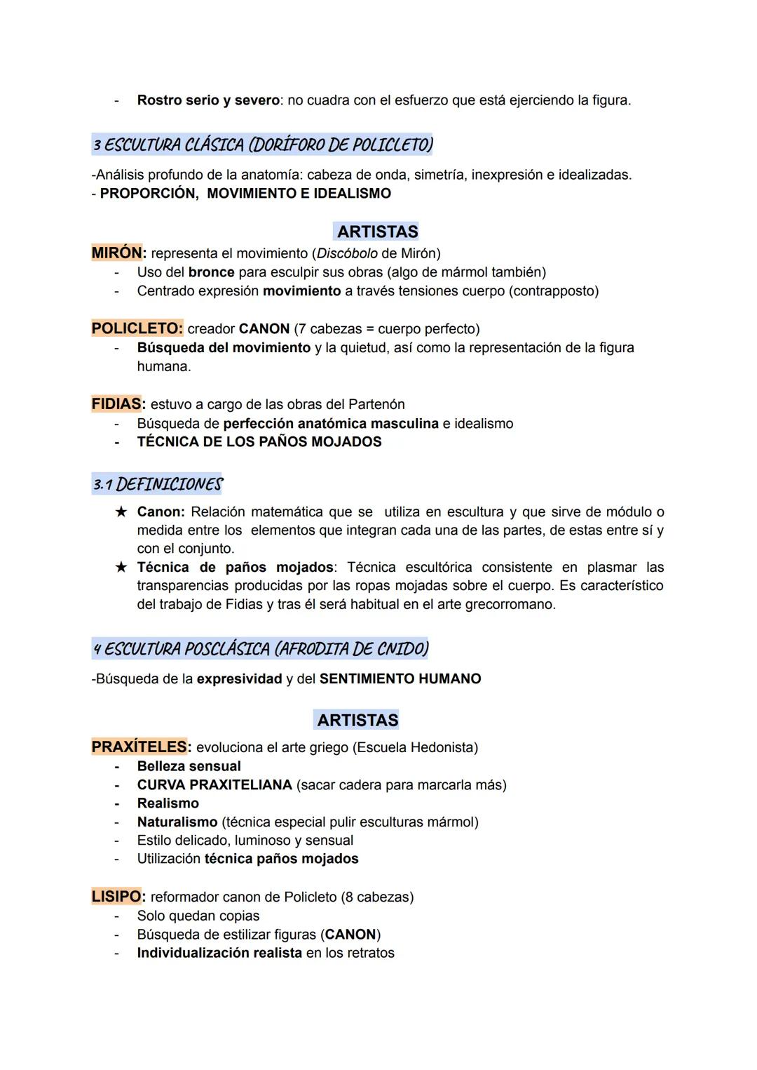 # ARTE GRIEGO

1 ETAPAS

-Época arcaica s.VIII a.C - s.VI a.C
-Época clásica s V a.C
-Época posclásica s.IV a.C
-Época helenística s.III a.C