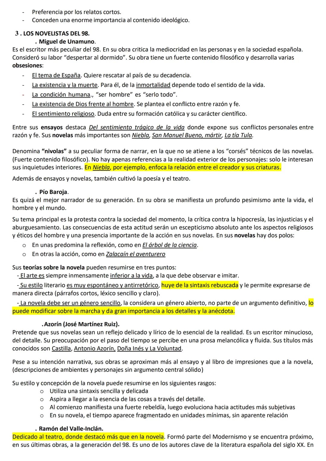 TEMA 1. LA NARRATIVA ESPAÑOLA EN LASPRIMERAS DÉCADAS DEL XX (Unamuno, Azorín, Baroja)
1. INTRODUCCIÓN.
.
El inicio del siglo XX: continuidad