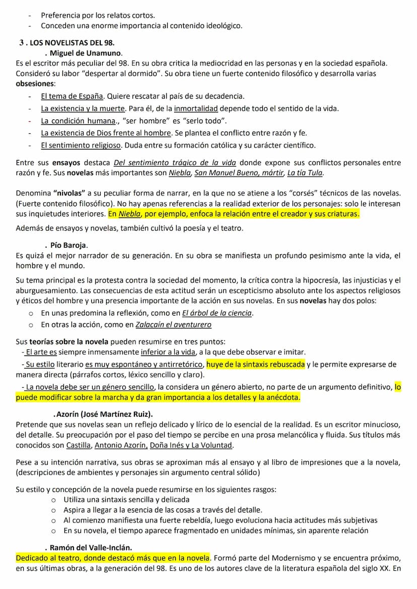 TEMA 1. LA NARRATIVA ESPAÑOLA EN LASPRIMERAS DÉCADAS DEL XX (Unamuno, Azorín, Baroja)
1. INTRODUCCIÓN.
.
El inicio del siglo XX: continuidad