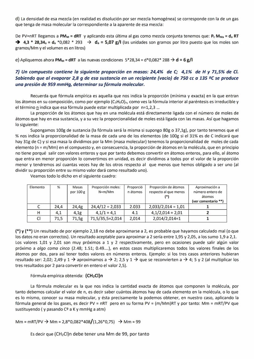 REPASO
CÁLCULO BÁSICO EN QUÍMICA
EJERCICIOS DE 1º DE BACHILLERATO RESUELTOS Y COMENTADOS
MATERIA, GASES Y DISOLUCIONES (ejercicios 1 al 16) 