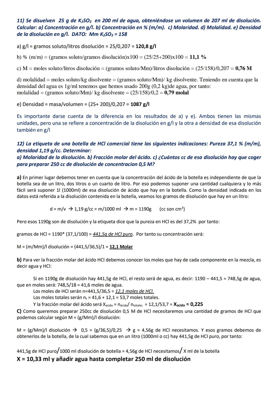 REPASO
CÁLCULO BÁSICO EN QUÍMICA
EJERCICIOS DE 1º DE BACHILLERATO RESUELTOS Y COMENTADOS
MATERIA, GASES Y DISOLUCIONES (ejercicios 1 al 16) 