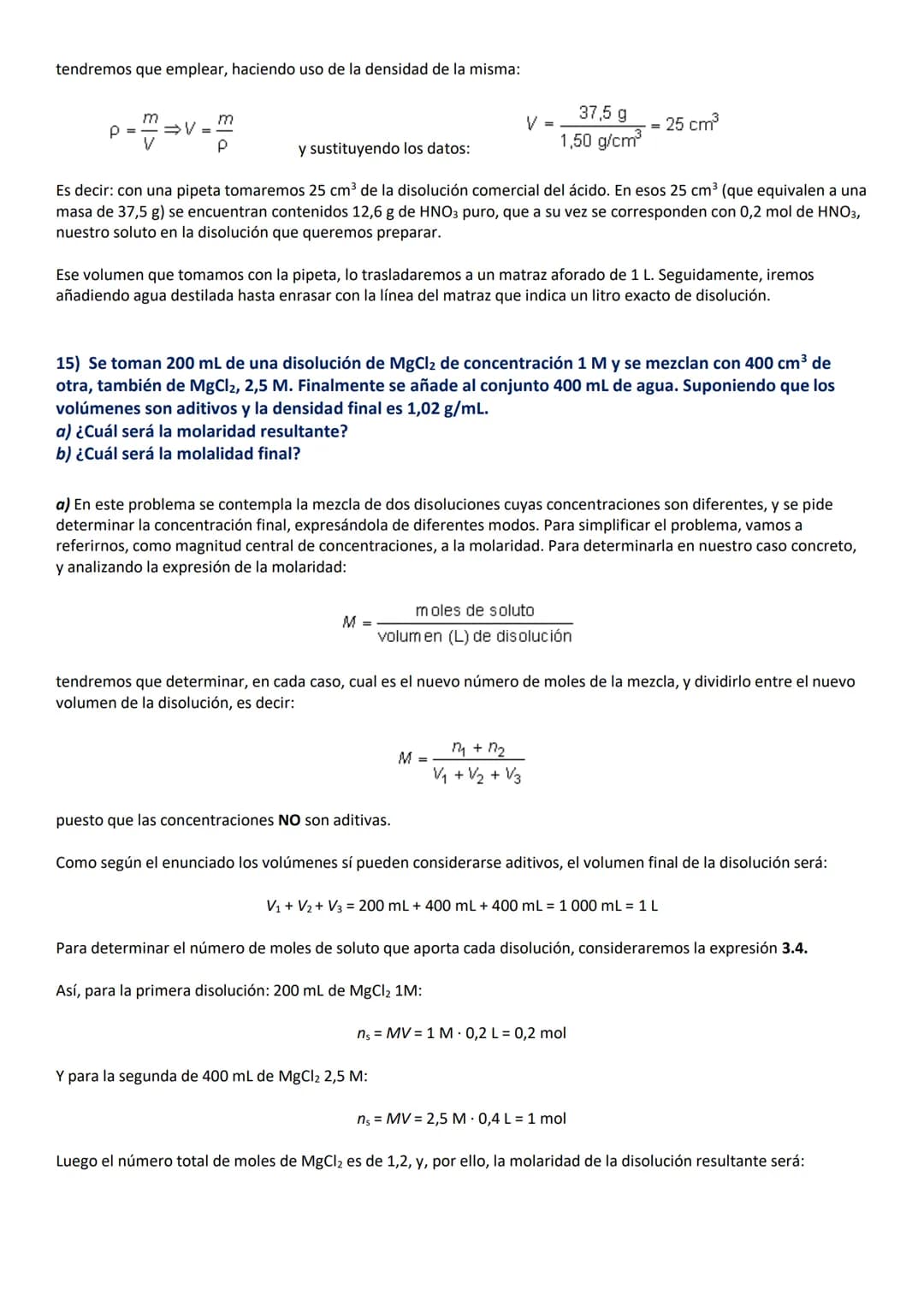 REPASO
CÁLCULO BÁSICO EN QUÍMICA
EJERCICIOS DE 1º DE BACHILLERATO RESUELTOS Y COMENTADOS
MATERIA, GASES Y DISOLUCIONES (ejercicios 1 al 16) 