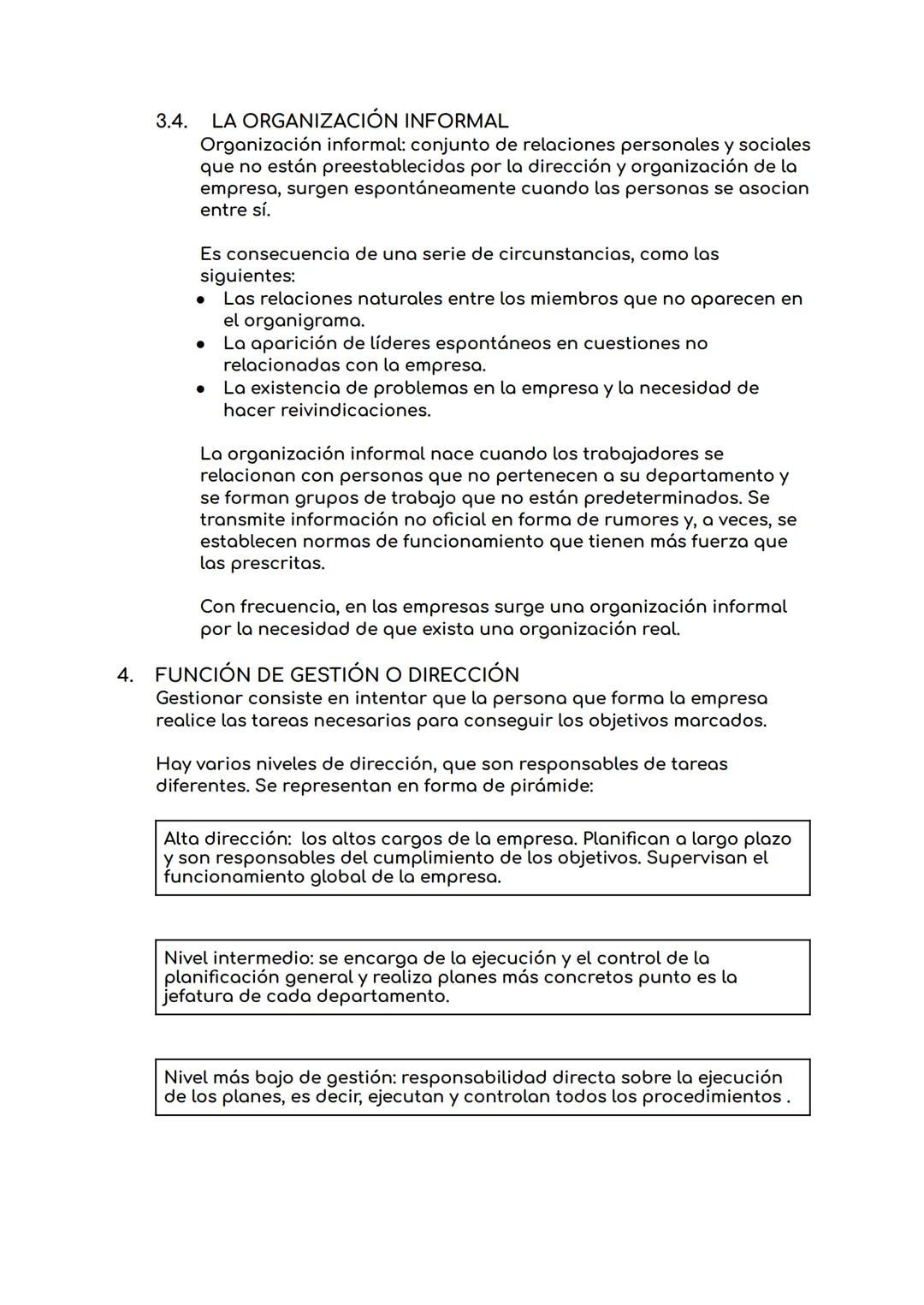 1.
TEMA 4: DIRECCIÓN Y ORGANIZACIÓN DE LA EMPRESA
PROCESO DE ADMINISTRACIÓN: CONCEPTO Y FASES
Proceso administrativo: conjunto de funciones 
