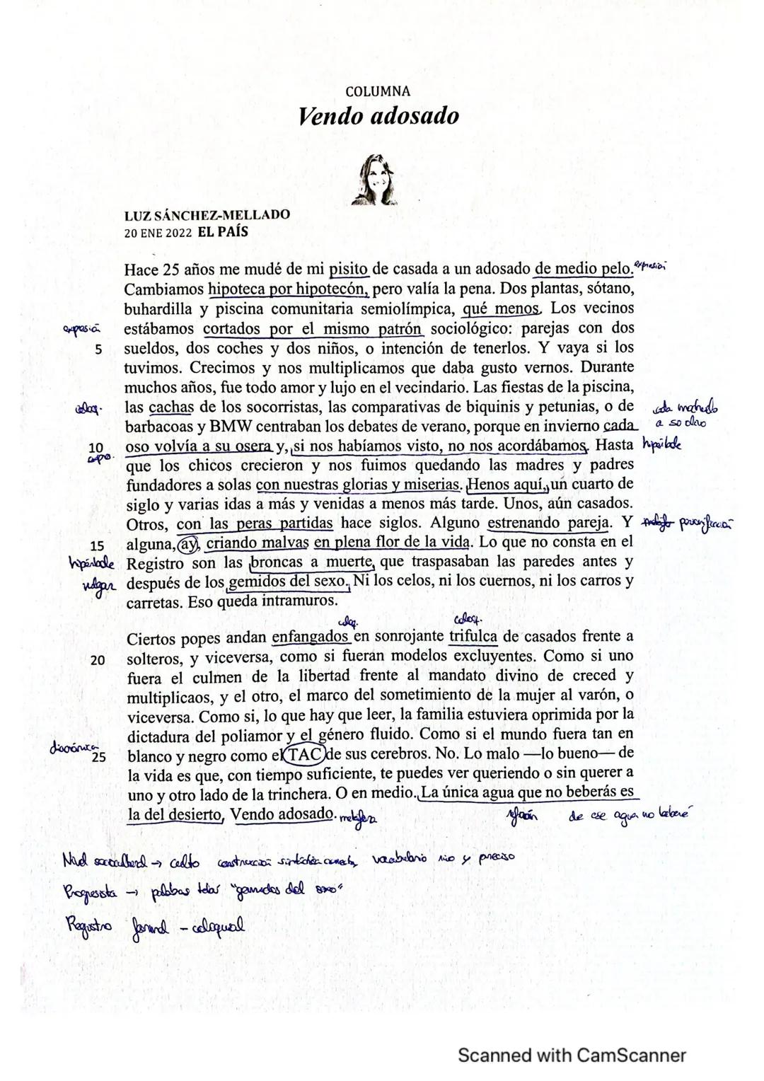 ΤΕΜΑ
Idea central + intención autor
-Pocas palabras, oración nominal
Acusación
Bunla
Denuncia
Censura
Crítica
Imputación
Alabenza
Elogio
Apo