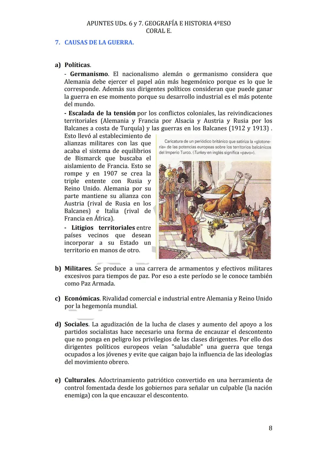 APUNTES UDs. 6 y 7. GEOGRAFÍA E HISTORIA 4ºESO
CORAL E.
Uds. 6 y 7
IMPERIALISMO.
Y I
GUERRA MUNDIAL
No son unos apuntes, son LOS apuntes.
CO