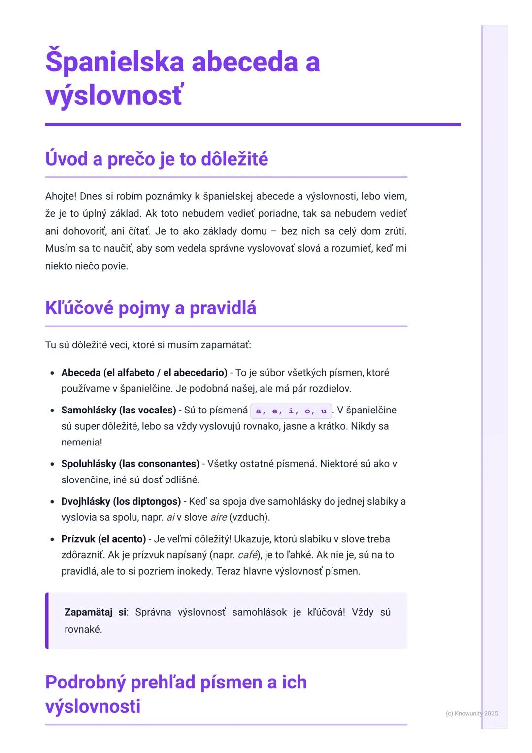 # Španielska abeceda a
výslovnosť

Úvod a prečo je to dôležité

Ahojte! Dnes si robím poznámky k španielskej abecede a výslovnosti, lebo vie