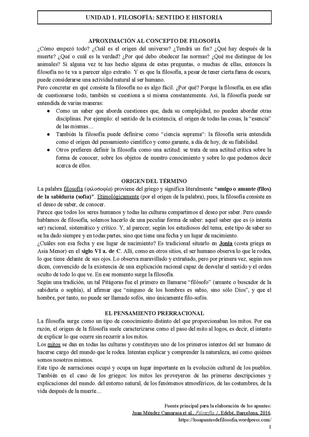Unidad1. Filosofia