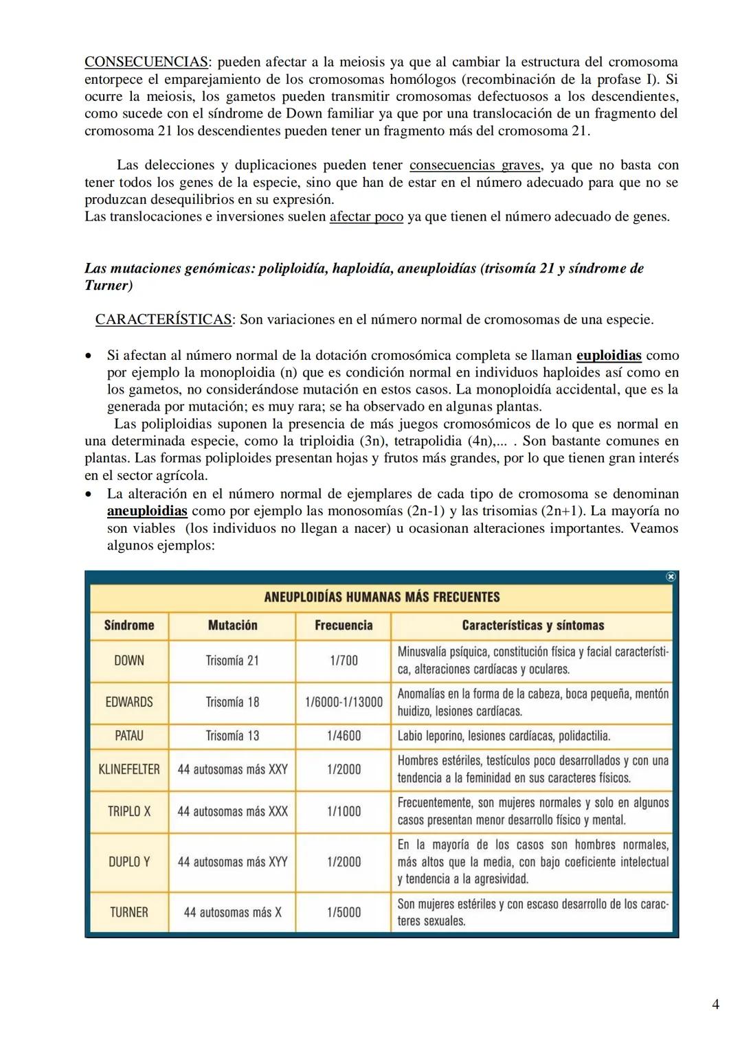TEMA 8: LAS MUTACIONES Y EL CÁNCER
La mutación como fuente de variabilidad genética. Implicaciones de las mutaciones en la
evolución y apari