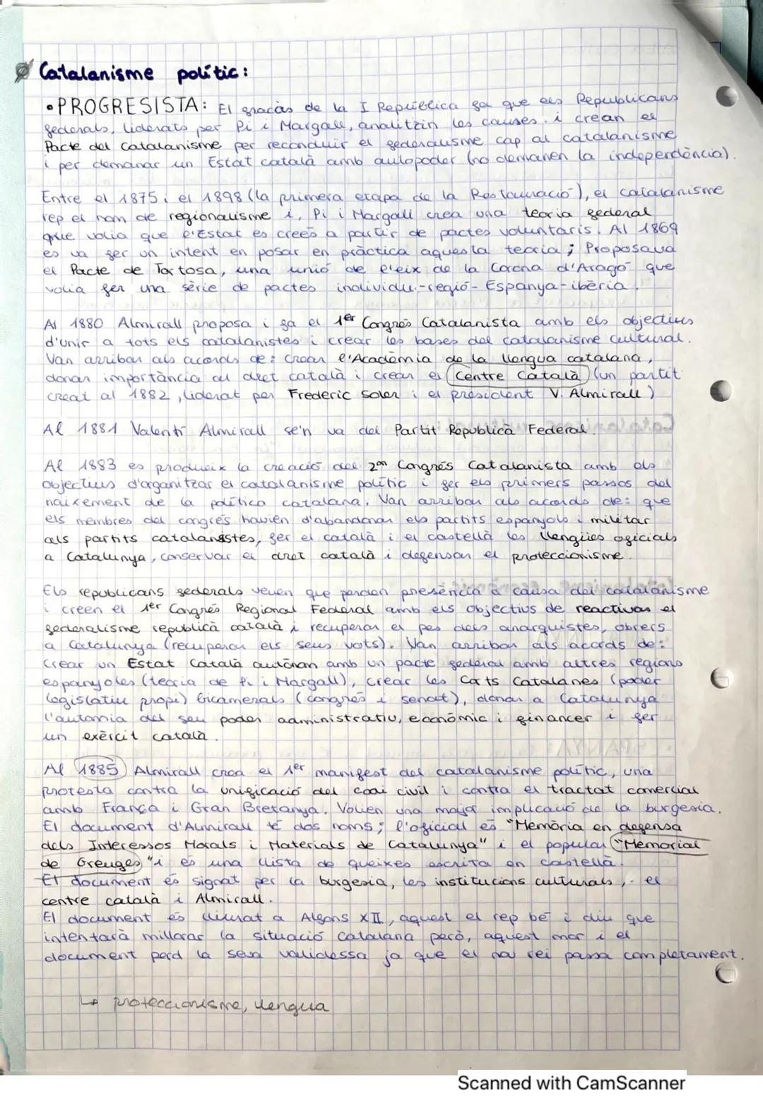6
EL
La concepció centralista i unitaria provoca
L'aparició del
catalanisme.
va provocan:
• El creixement dels nacionalistes a Europa (es co