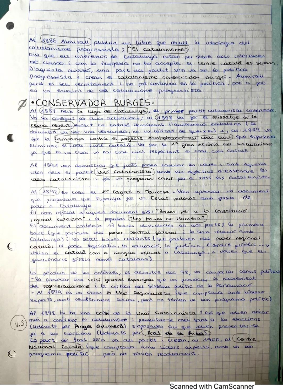 6
EL
La concepció centralista i unitaria provoca
L'aparició del
catalanisme.
va provocan:
• El creixement dels nacionalistes a Europa (es co