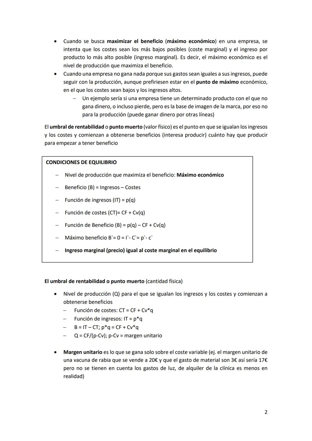 # TEMA 15
## EL EQUILIBRIO DE LA EMPRESA

LA FUNCIÓN DE INGRESOS

Conceptos previos:

*   Relación entre los ingresos y el nivel de producci