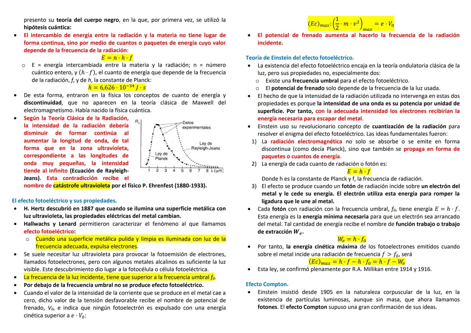 Radiación térmica.
● Radiación térmica: energía que emiten todos los cuerpos en forma de onda
electromagnética como consecuencia de su estad