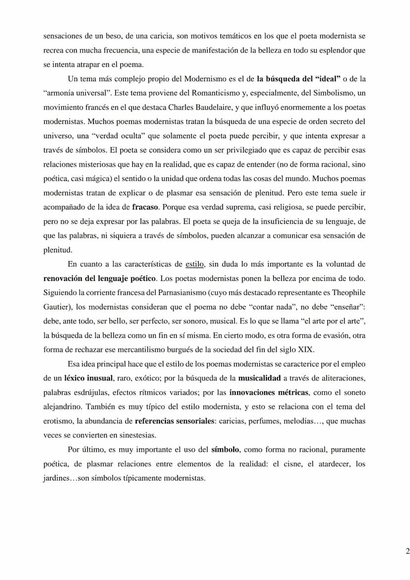 TEMA 1: EL MODERNISMO
1. INTRODUCCIÓN
El Modernismo es un movimiento literario que se desarrolló en Hispanoamérica y en
España durante el fi