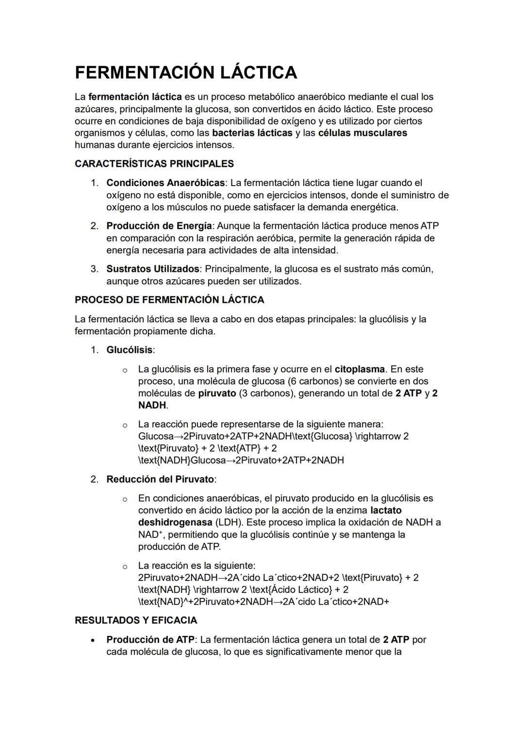 Proceso de Fermentación Láctica: Importancia y Ejemplos