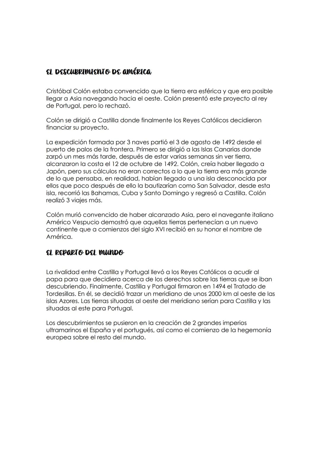 un TIEMPO DE EXPLORACIONES
A lo largo de los siglos XV y XVI los europeos emprendieron una gran expansión
territorial por los que les permit