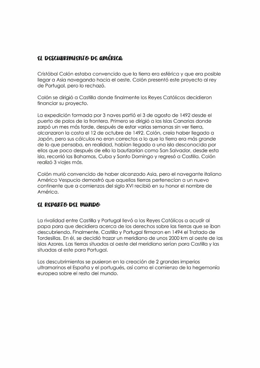 un TIEMPO DE EXPLORACIONES
A lo largo de los siglos XV y XVI los europeos emprendieron una gran expansión
territorial por los que les permit