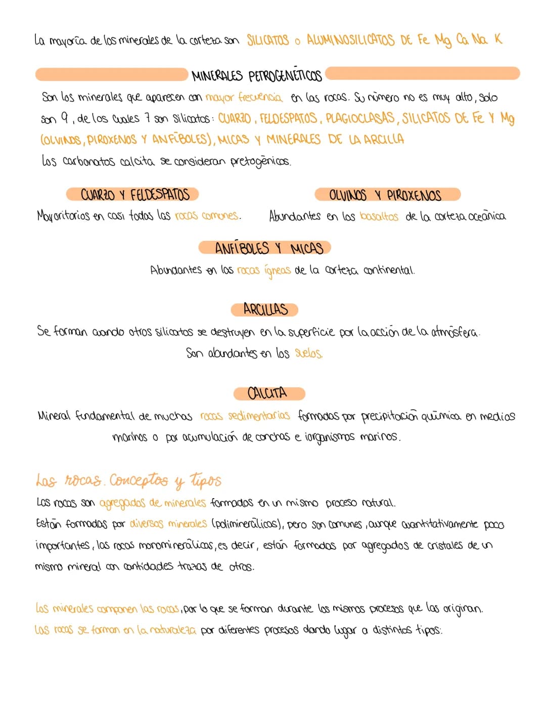 TEMA 2: MATERIALES TERRESTRES.
MINERALES Y ROCAS
El Universo está formado por materia. Toda la materia que forma nuestro planeta y los seres