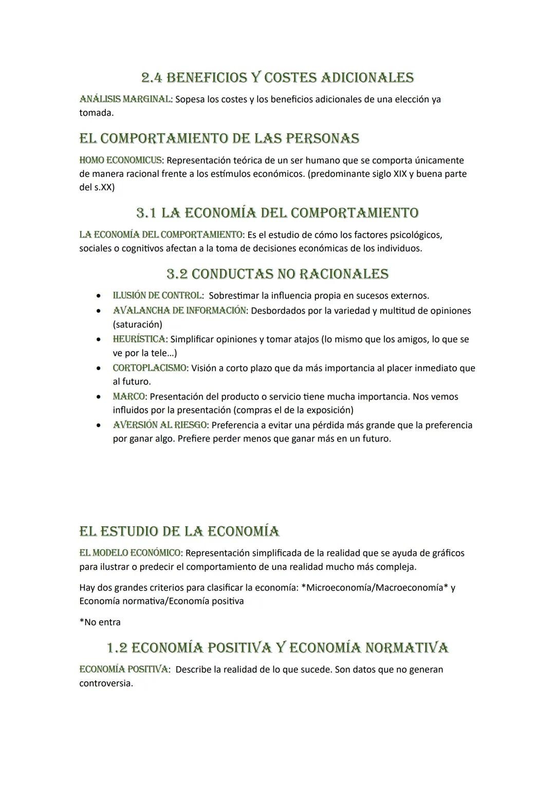 # APUNTES ECONOMÍA TEMAS 1 Y 2

## ¿QUÉ ES LA ECONOMÍA?

Todo lo que satisface nuestras necesidades lo denominamos bienes y servicios.

Hay 