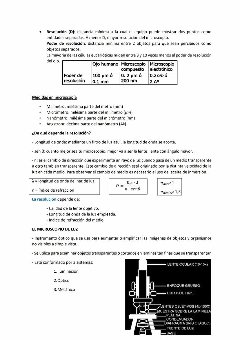 Tema 3 OBSERVACIÓN MICROSCÓPICA
CONTENIDOS
- El microscopio
- Técnicas para la observación microscópica
- Tipos de tinciones
Principios de ó
