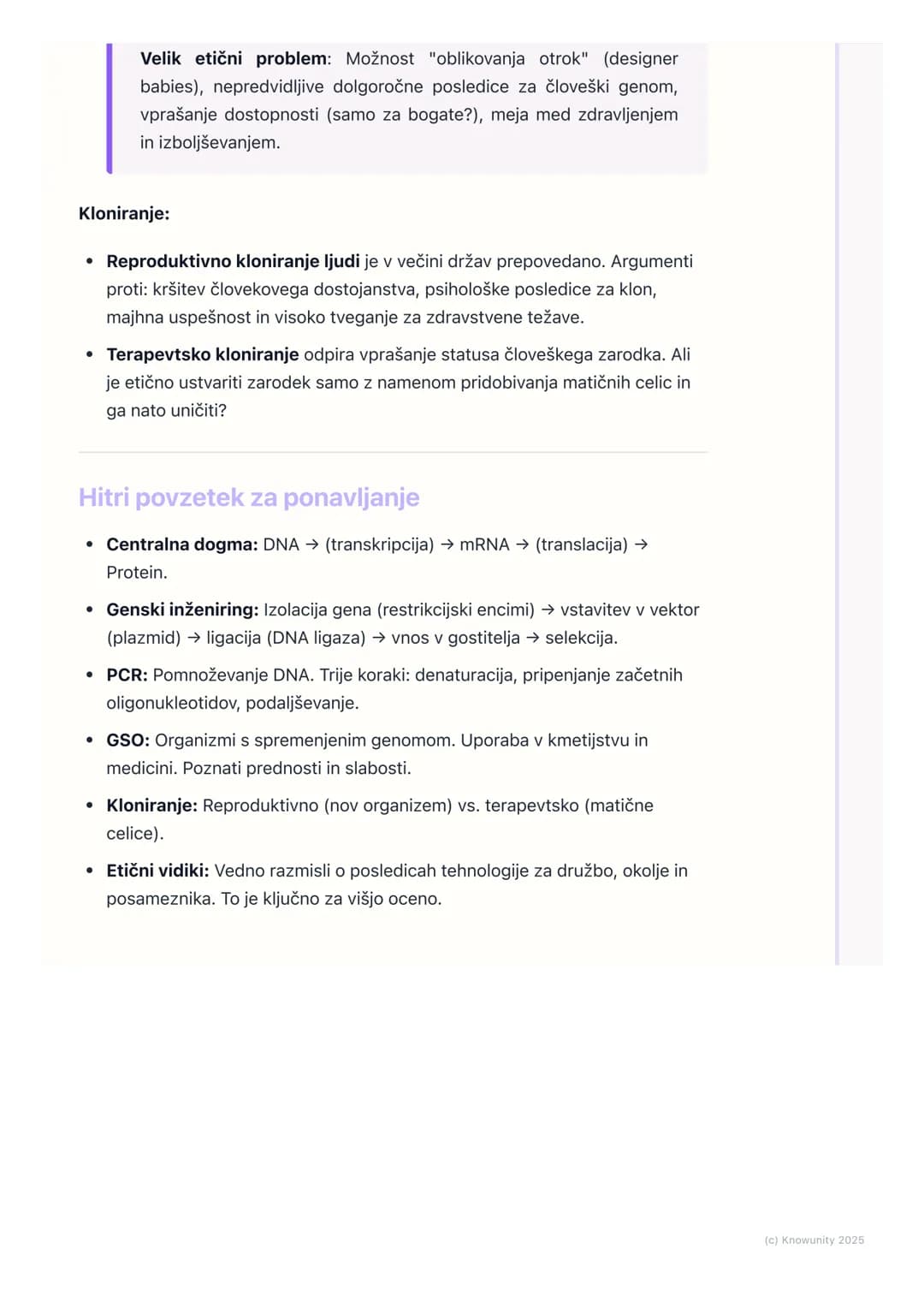 # Genetika in biotehnologija

Pregled in uvod

Genetika in biotehnologija sta ključni področji sodobne biologije. Ukvarjata se z
dedovanjem,