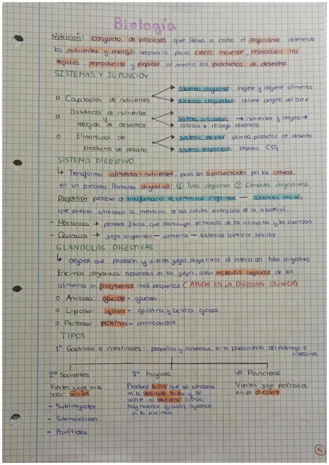 ●
Biologia
Nutrición: conjunto de procesos que lleva a cabo el organismo doleniendo
los nutrientes y energía necesaria para crece, moverse
r