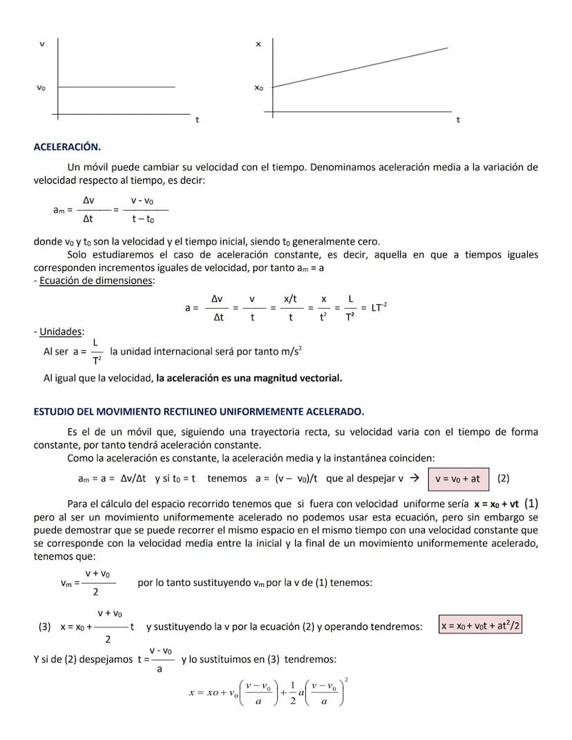 CINEMÁTICA
Como los alumnos de 1º de Bach. no han dado derivadas en el momento de iniciar la cinemática, estos apuntes son
iguales que los d
