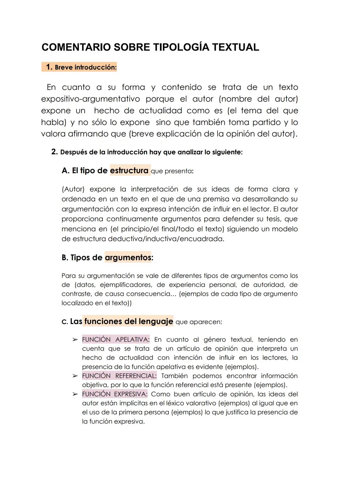 COMENTARIO SOBRE TIPOLOGÍA TEXTUAL
1. Breve introducción:
En cuanto a su forma y contenido se trata de un texto
expositivo-argumentativo por