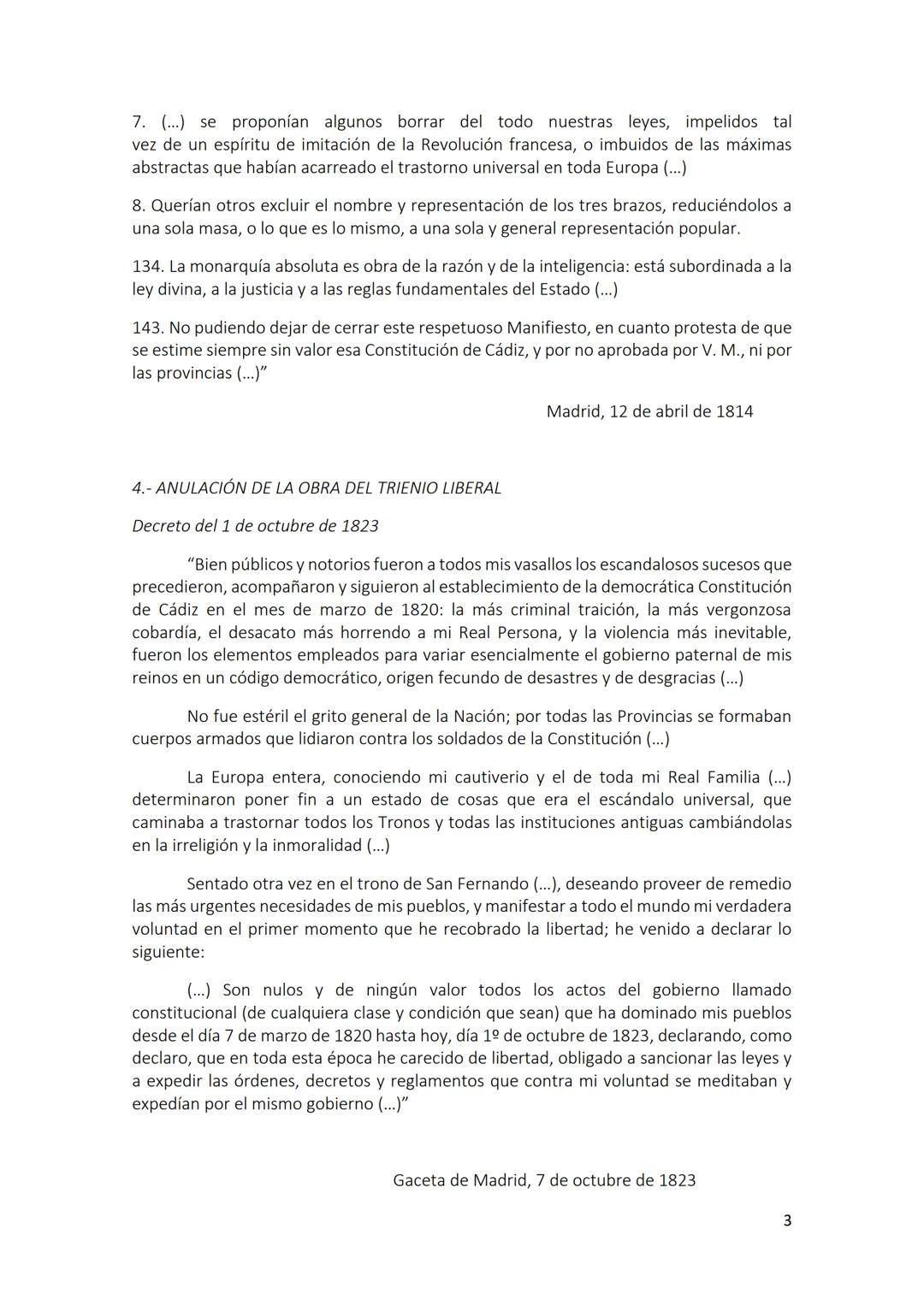 COMENTARIOS DE TEXTO
TEMA 1: LA CRISIS DEL ANTIGUO RÉGIMEN EN ESPAÑA (1808-1833)
1.- MEMORIAS DE GODOY. INQUIETUD ANTE LA REVOLUCIÓN FRANCES