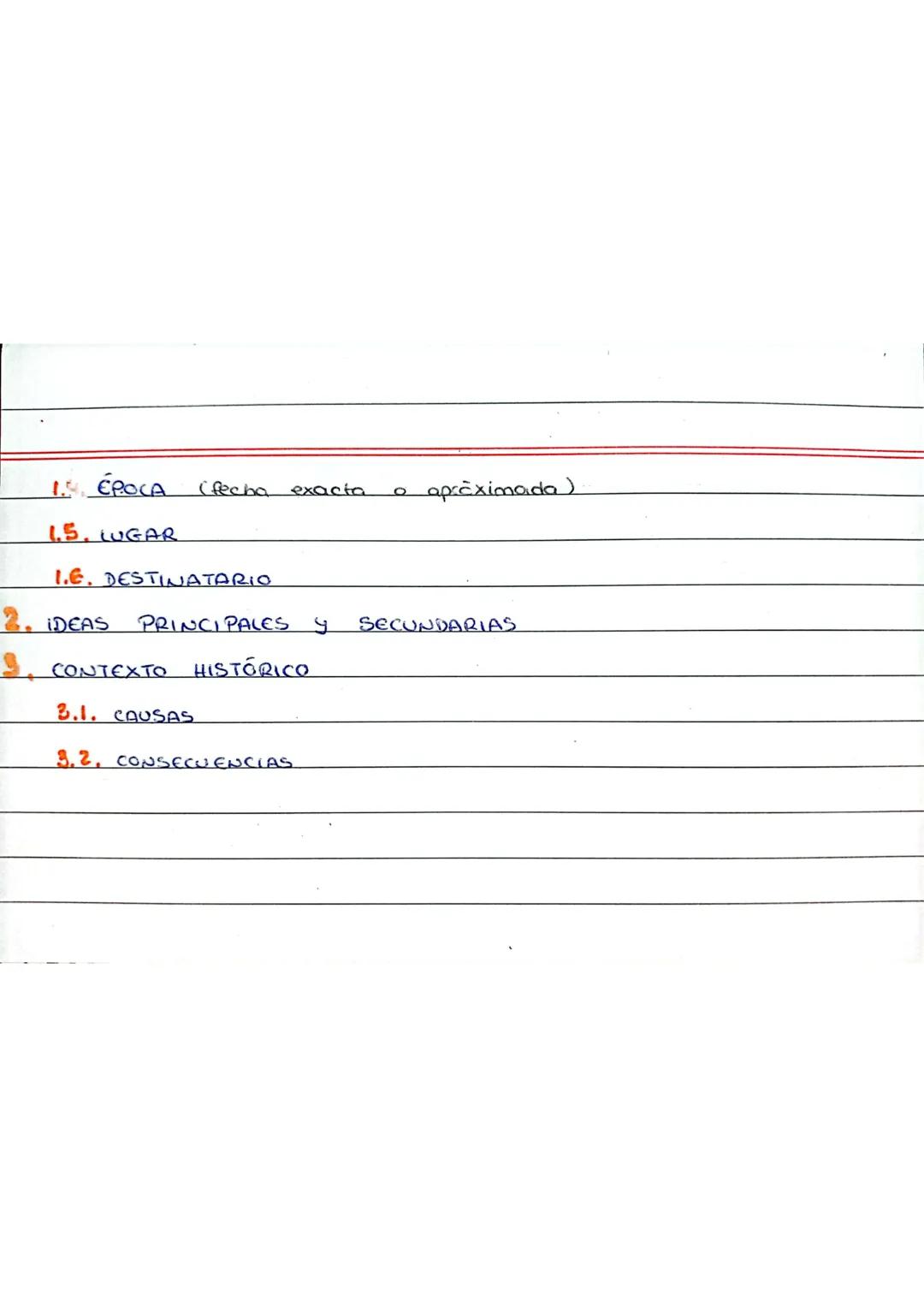 # COMENTARIOS DE TEXTO

1. NATURALEZA DEL TEXTO

1.  1. TIPO DE TEXTO

*   HISTORICO - LITERARIO
    Cobre literaria carta
    personal,..)
