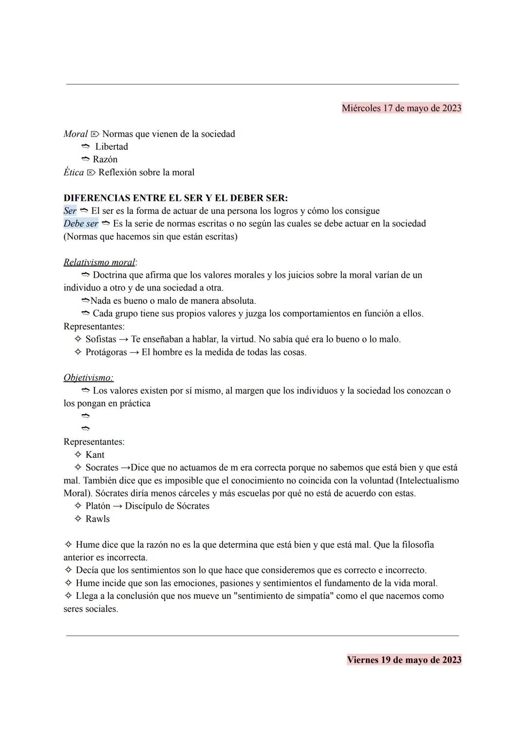 # ÉTICA (Rama de la filosofia)

Ética Moral

Moral Filosofia moral

Ética: Sentido de la vida, valor de vida.-->cómo actúan

Moral: Bien y m