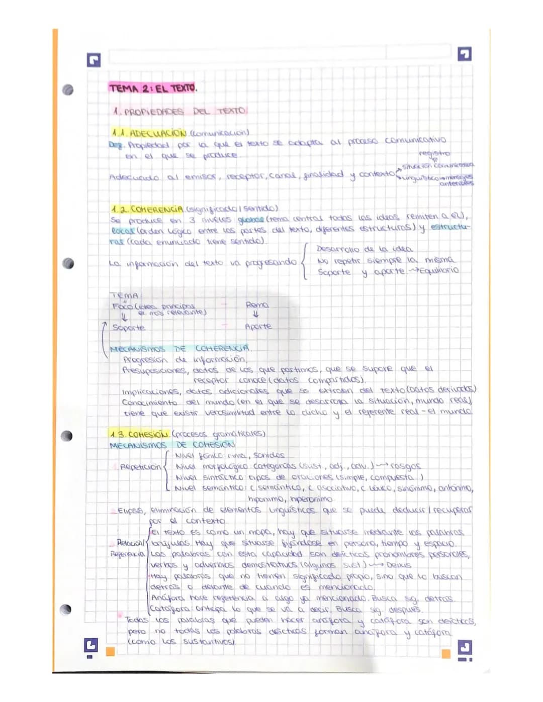 Adecuación, Coherencia y Cohesión: Ejercicios Resueltos y Ejemplos para 2º ESO, 4º ESO y 2º Bachillerato