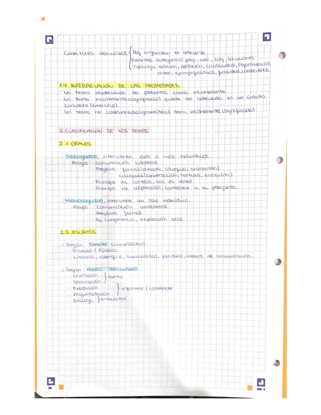 L
TEMA 2: EL TEXTO.
1. PROPIEDADES DEL TEXTO
4.1. ADECUACION (comunicacions
Deg. Propiedad por la que el texto se adapta al proceso comunica