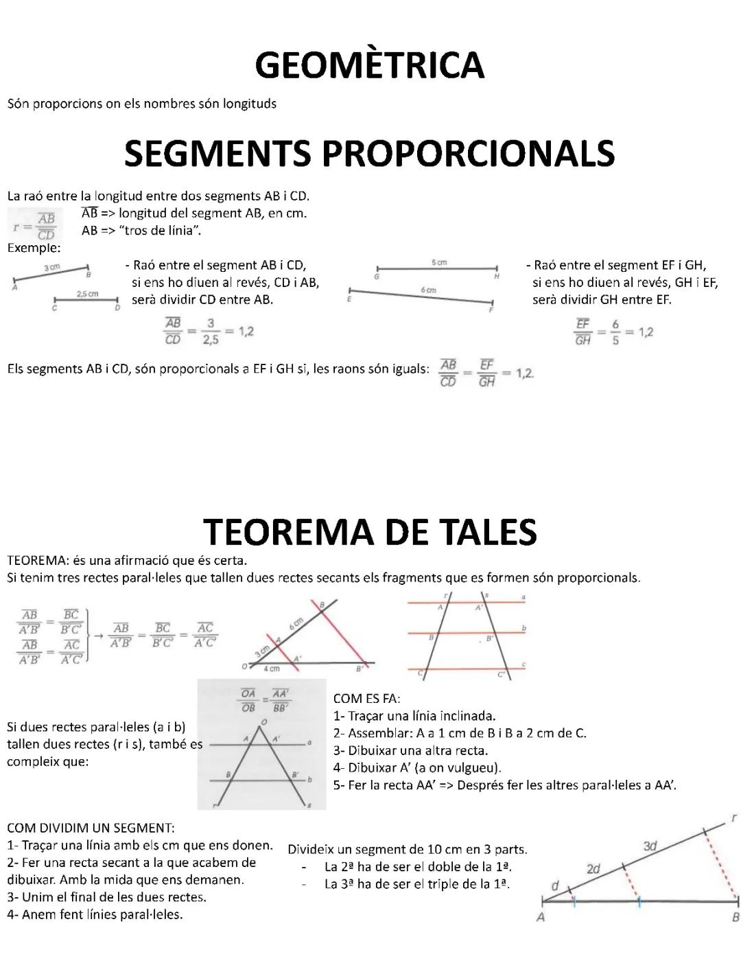 Aprèn com calcular la raó de semblança i triangles semblants