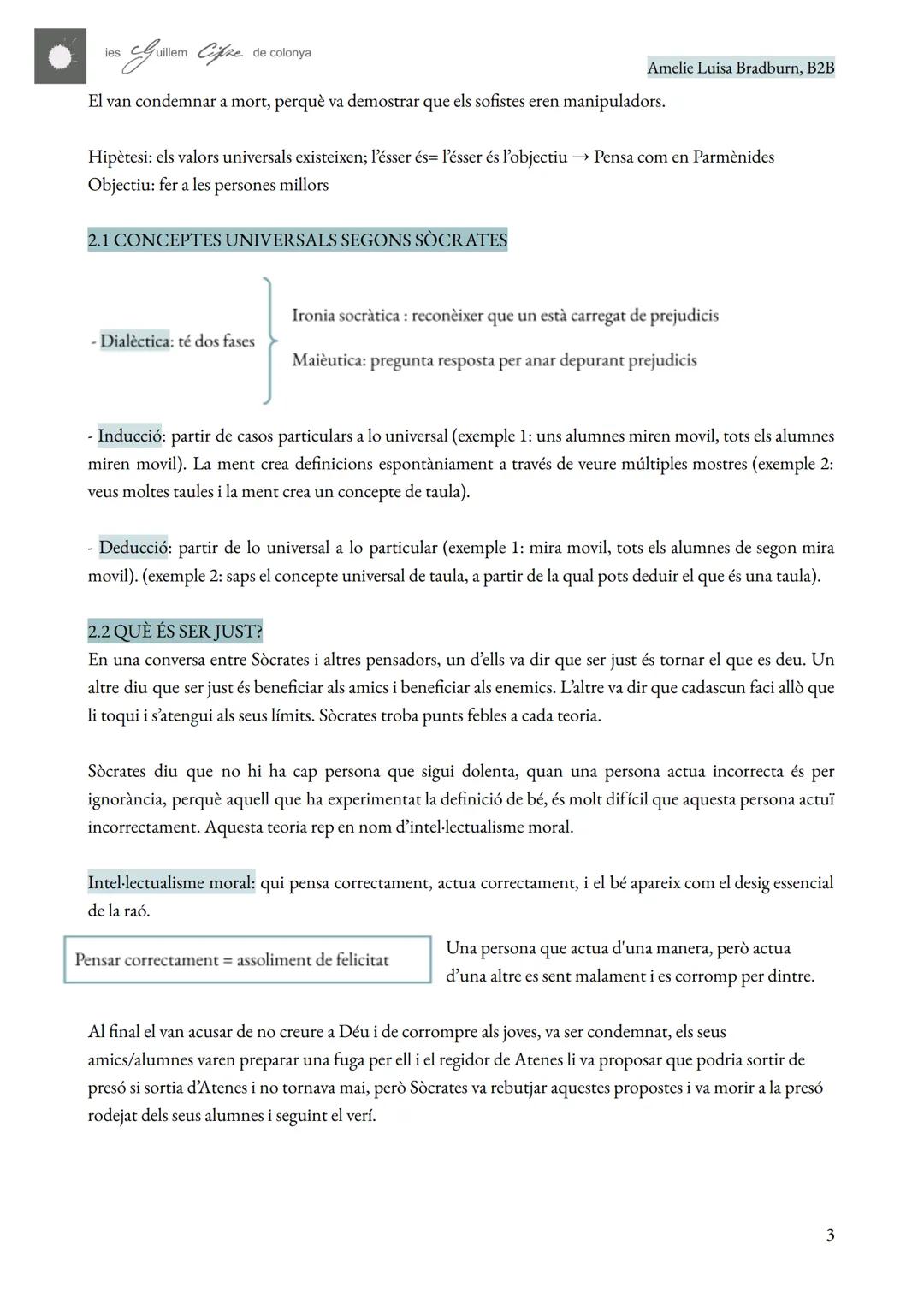 les Guillem Cifre de colonya
Amelie Luisa Bradburn, B2B
T.2 SOFISTES I SOCRATES
HISTÒRIA DE LA FILOSOFIA
1. ELS SOFISTES
El segle V el focus