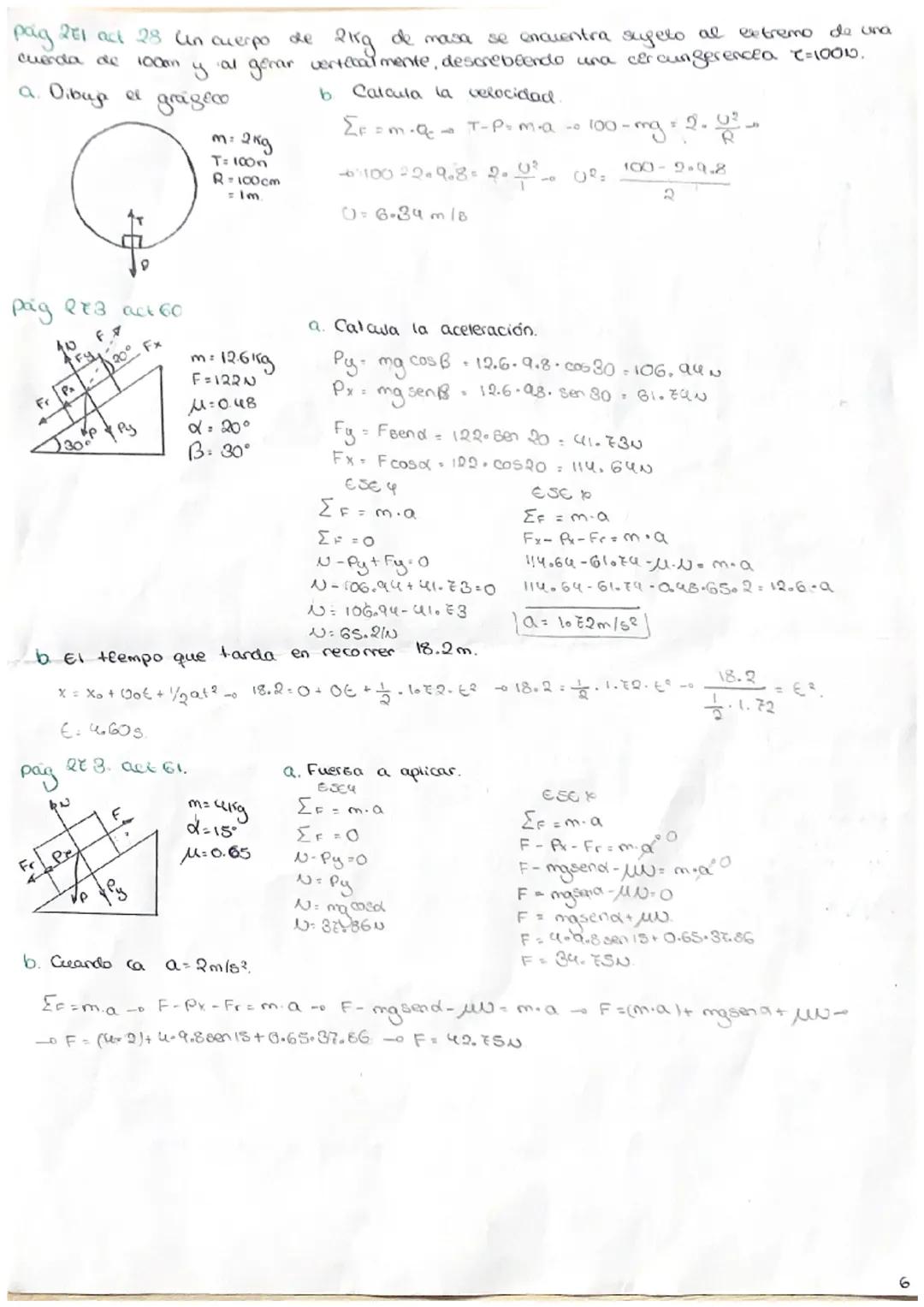 TCHA 8, DINÁMICA.
- PRUCIAOS DE LA DIVÁLLICA (celles of Newrow).
19 624 DE DEON.
"Endo ouerpo permanece en reposo o en URU & no actrian Suer