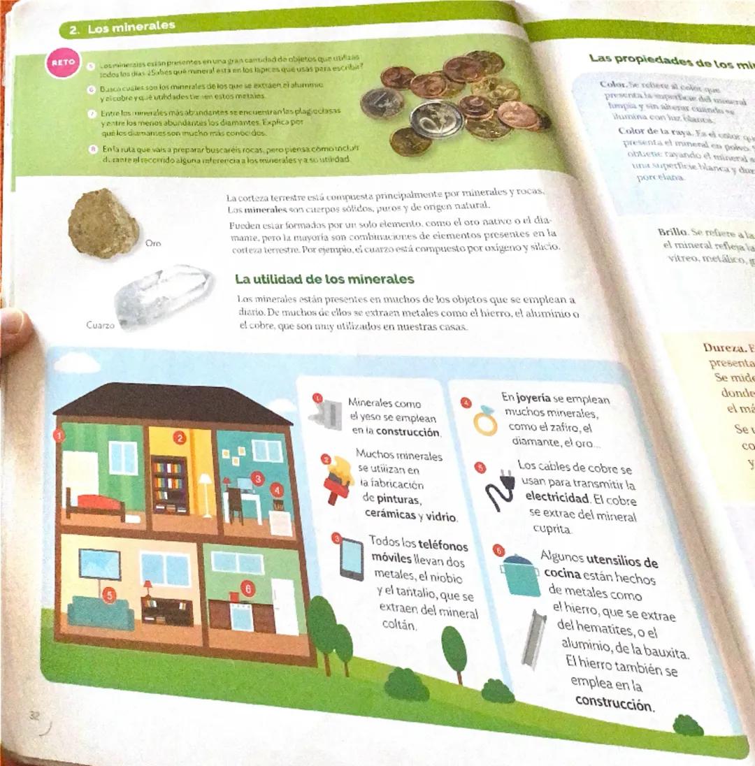 30
1. La Tierra por dentro
RETO
Antes de planificar el itinerario para identificar y reconocer rocas
y minerales, tendrás que saber de dónde