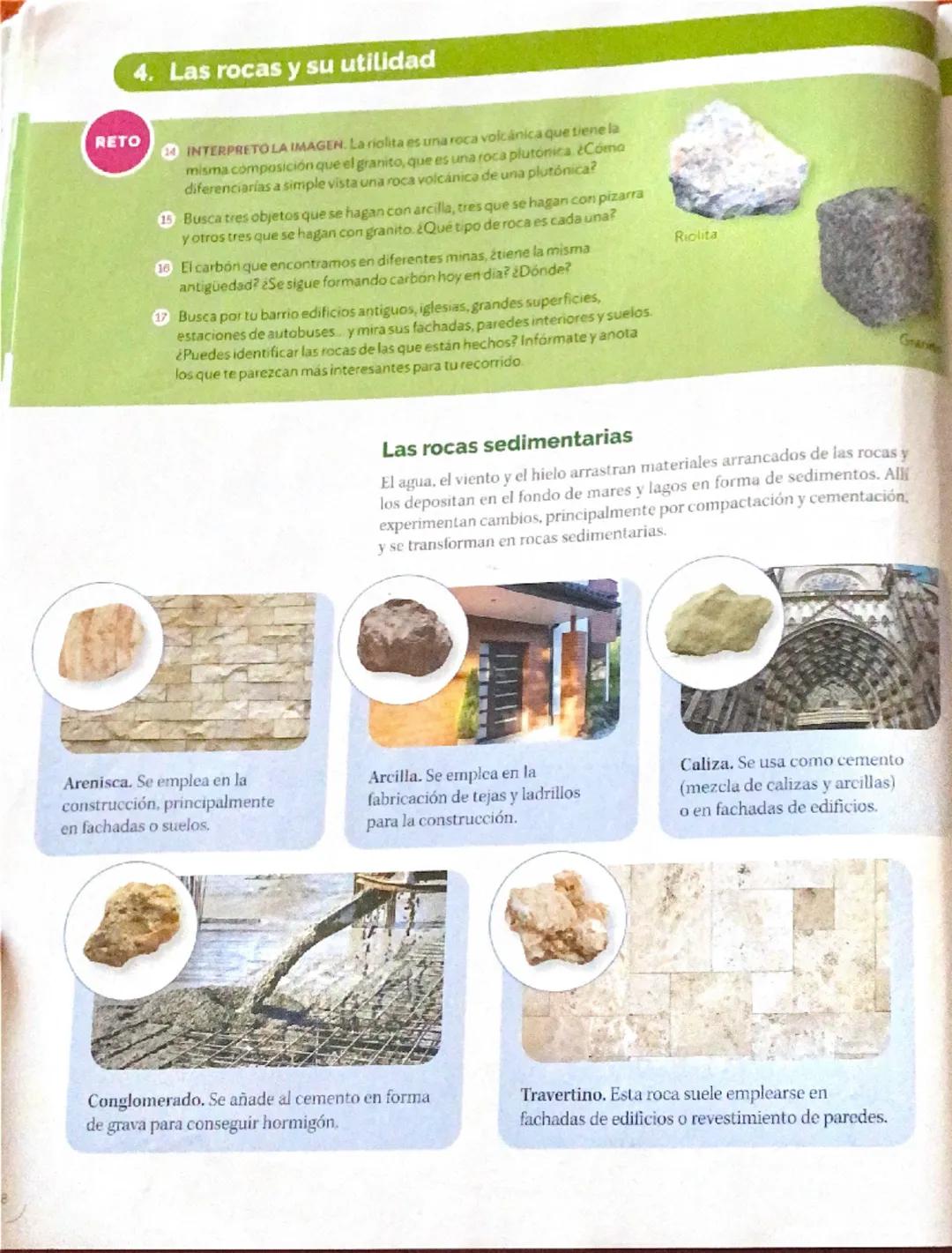 30
1. La Tierra por dentro
RETO
Antes de planificar el itinerario para identificar y reconocer rocas
y minerales, tendrás que saber de dónde