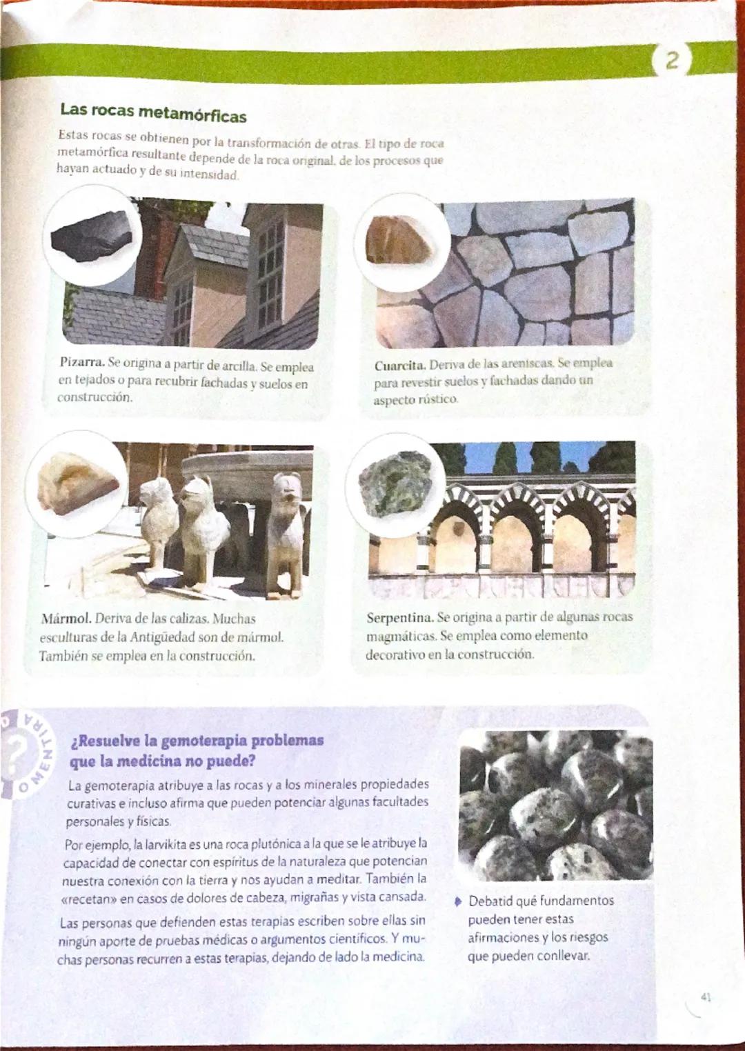 30
1. La Tierra por dentro
RETO
Antes de planificar el itinerario para identificar y reconocer rocas
y minerales, tendrás que saber de dónde