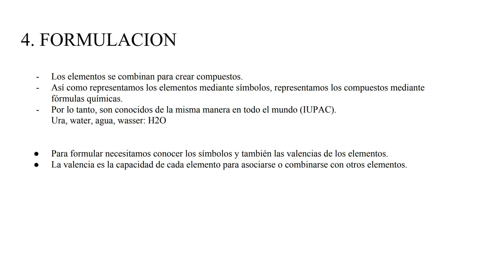 FORMULAZIOA 1.
KIMIKA
Es la rama de la ciencia que estudia las propiedades y cambios de la materia. 2. MATERIA
Es todo lo que tiene masa y v